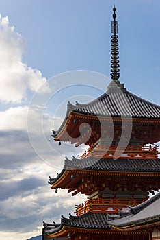 3 stories pagoda in Kiyomizu-dera, Kyoto, Japan