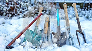 Storing Garden Tools for the Winter photo