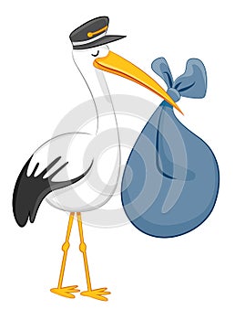 Stork Delivering Baby Bundle