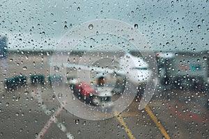 Storm at the airport