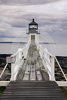 Storm approaching Marshall Point Lighthouse, Maine