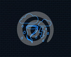 Storm bad weather sign icon. Gale hurricane.