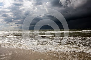 Storm at Black sea.