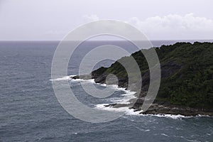 The storm blew Laem Phrom Thep in andaman sea at Phuket, Thailand.