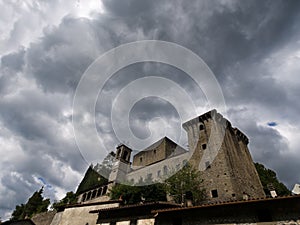 Storm brewing over Verrucola, Lunigiana.