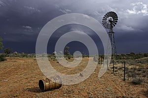 Storm building in outback Queensland