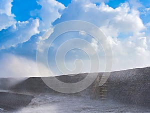 Storm Ciaran at Lyme Regis November 2023 photo