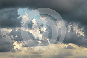 Storm cloud background before rain