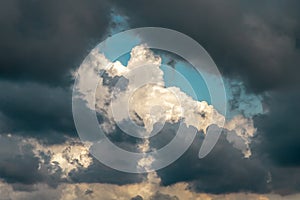 Storm cloud background before rain