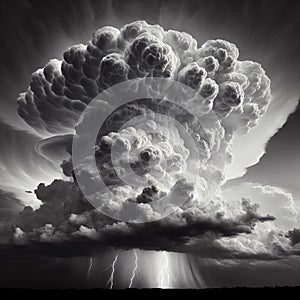 Storm Cloud Large, towering clouds associated with thunderstrms photo