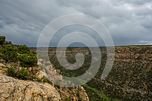 Storm Clouds Build Over School Section Canyon