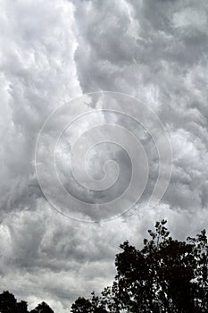 Storm clouds gather in the Blue Mountains