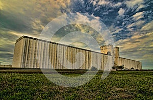 Storm Clouds at the Grain Elevator