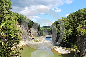 Storm clouds of Letchworth river gorge