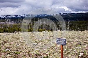 Storm Clouds on Mount Washburn photo