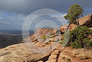 Storm clouds over Canyonlands in Utah