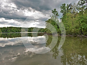 Storm Clouds over Fairy Stone Lake in Virginia