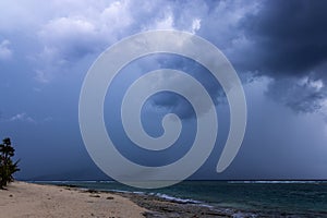 Storm clouds over Lombok Island