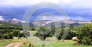 Storm Clouds over Montain photo