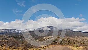 Storm Clouds over Mountain Timelapse