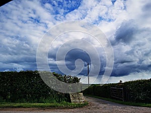 Storm clouds over Nottinghamshire photo