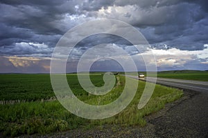 Storm Clouds Over the Prairies