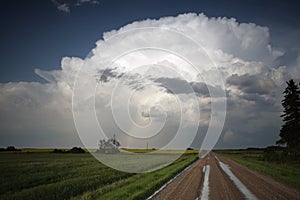 Storm clouds over Saskatchewan