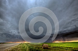 Storm clouds over Saskatchewan