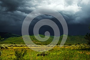 Storm clouds over Taos, New Mexcio