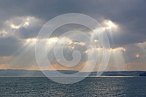 Storm clouds over Torbay, Devon