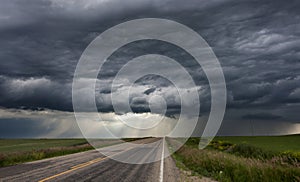 Storm Clouds Prairie Sky