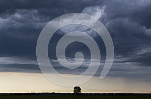 Storm Clouds Prairie Sky