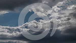 Storm Clouds Rolling In Daytime Time Lapse