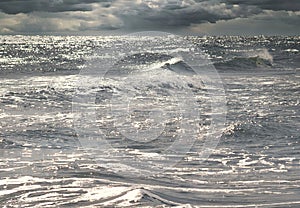 Storm Clouds and Rough Sea at Atlantic Beach