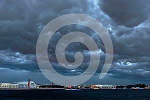 Storm clouds in Saint Petersburg