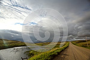 Storm clouds in Saskatchewan