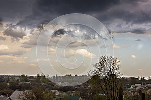 Storm clouds in the sky