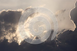 Storm clouds in the sky