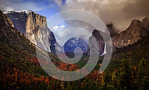 Storm Clouds in Yosemite Valley, Yosemite National Park, California