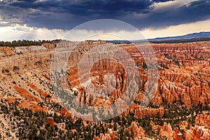 Storm Coming Amphitheater Bryce Point Bryce Canyon National Park