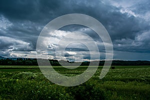 Storm comming to the field