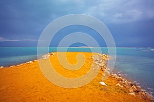 Storm on the Dead Sea.