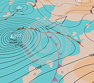 Storm depression chart