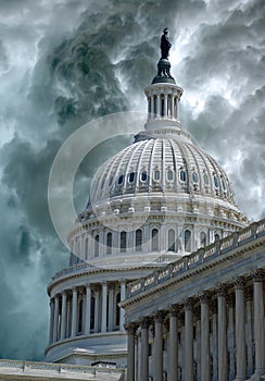 Storm Descends on Capitol Hill photo