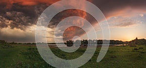 Before the storm at the Desna River