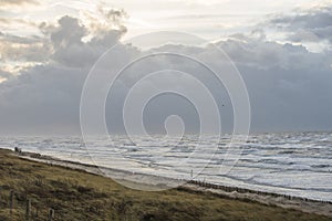 Storm dutch coast