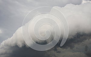 Storm front moves in