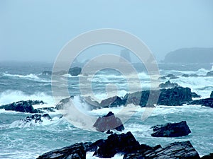 Storm in Newfoundland Ocean photo