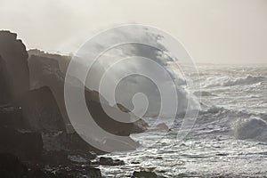 Storm in the ocean