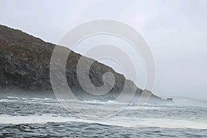 Storm off the coast of newfoundland